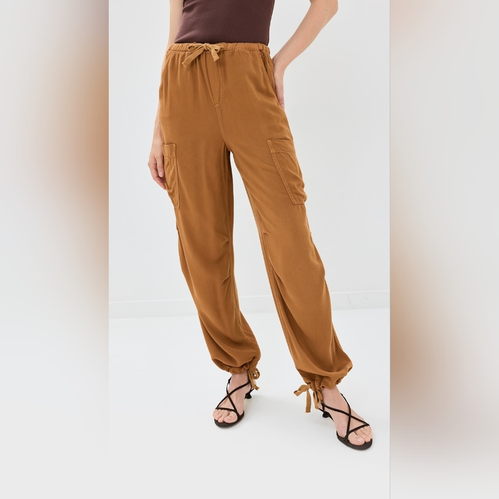 Le Jean Parachute Pants Camel Brown Size 10 $248 - Picture 9 of 11